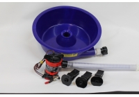 Blue Bowl With Pump and Leg Levelers